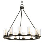 Progress Lighting Hartwell 26.63 in. 12-Light Antique Bronze .