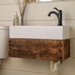 Remodelaholic | Reclaimed Wood Floating Vanity | Floating bathroom .