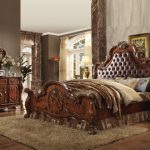 Dresden Ornate Upholstered 4pc King Bedroom Set In Traditional .