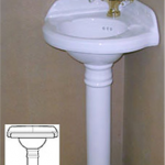 Corner Sink with Pedestal - SinksGallery | Corner pedestal sink .