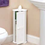 Small Corner Cabinet for Bathroom Toilet Paper Holder Storage .