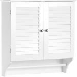 Double Door Wall Mounted Bathroom Cabinet With Storage .