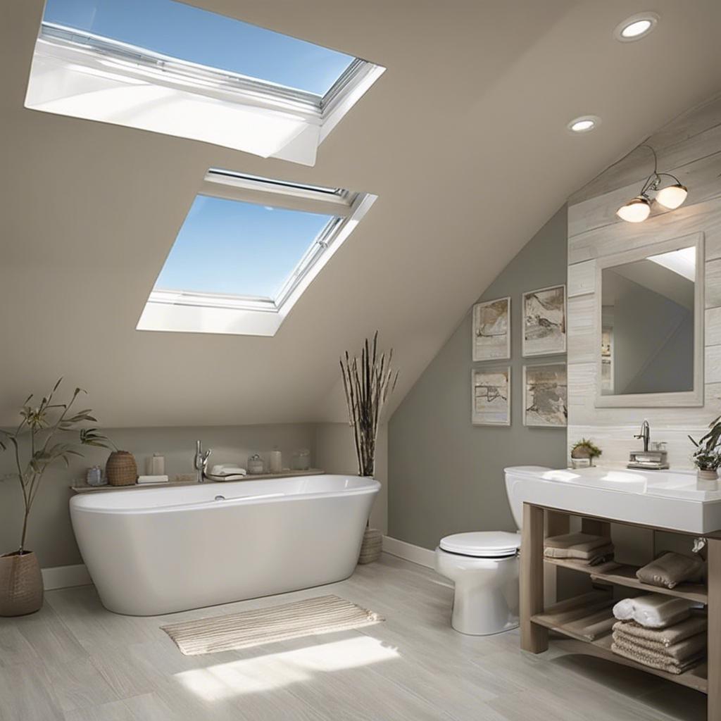 Adding ⁣skylights to ⁤a small bathroom: Increasing natural light and openness