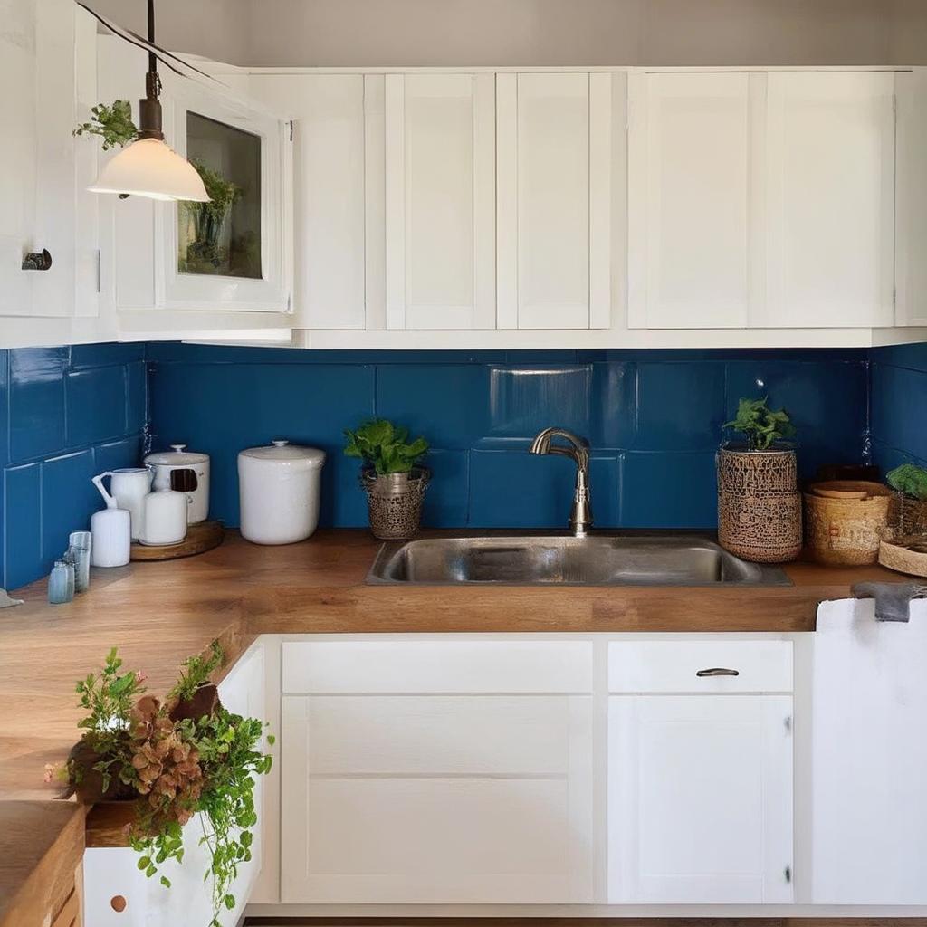 Blue​ Bliss: ‍Transform Your Small Kitchen with Stylish Cabinet Design