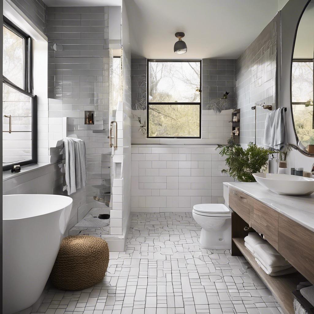 Budget-friendly tips for upgrading the⁢ flooring and tiling in a small bathroom