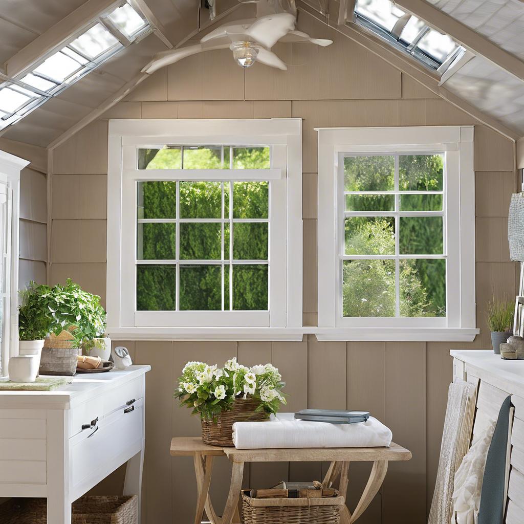 Choosing the Right ⁤Window Treatments for Your Shed