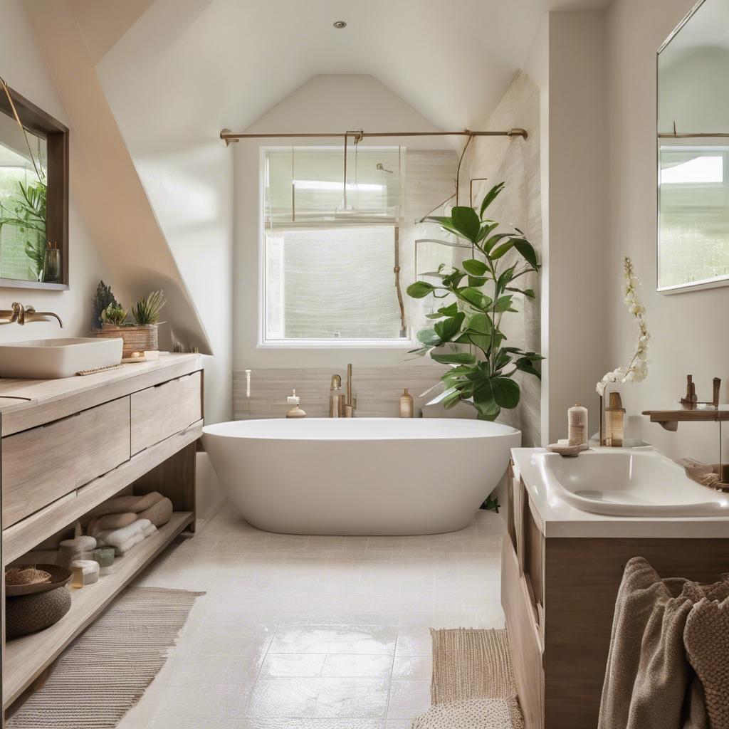 Creating a spa-like atmosphere in a small bathroom with natural light