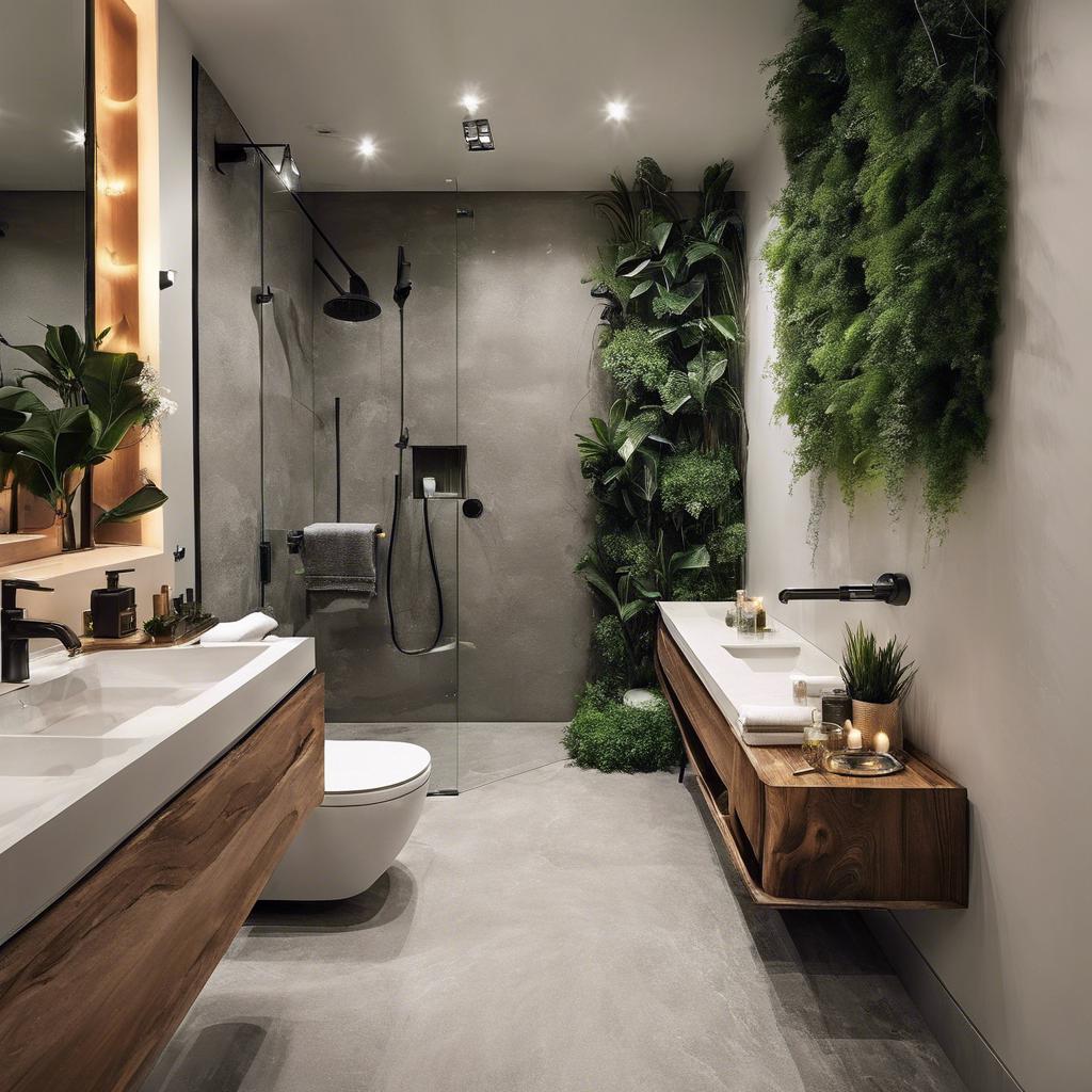 Luxurious small ‌bathroom design on a ⁢budget: bringing in greenery ⁤and ‌natural elements