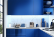 Blue Bliss: Transform Your Small Kitchen with Stylish Cabinet Design