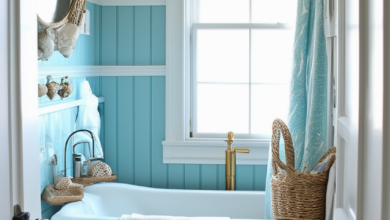 Sea-inspired Small Bathroom Makeovers