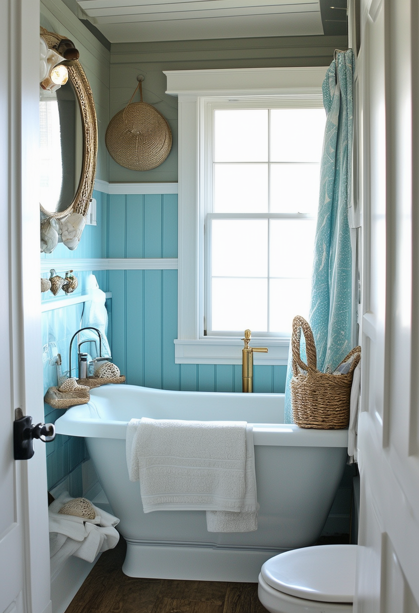 Sea-inspired Small Bathroom Makeovers