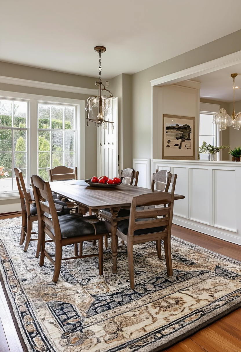 Choosing the Perfect Area Rug for Your Dining Room