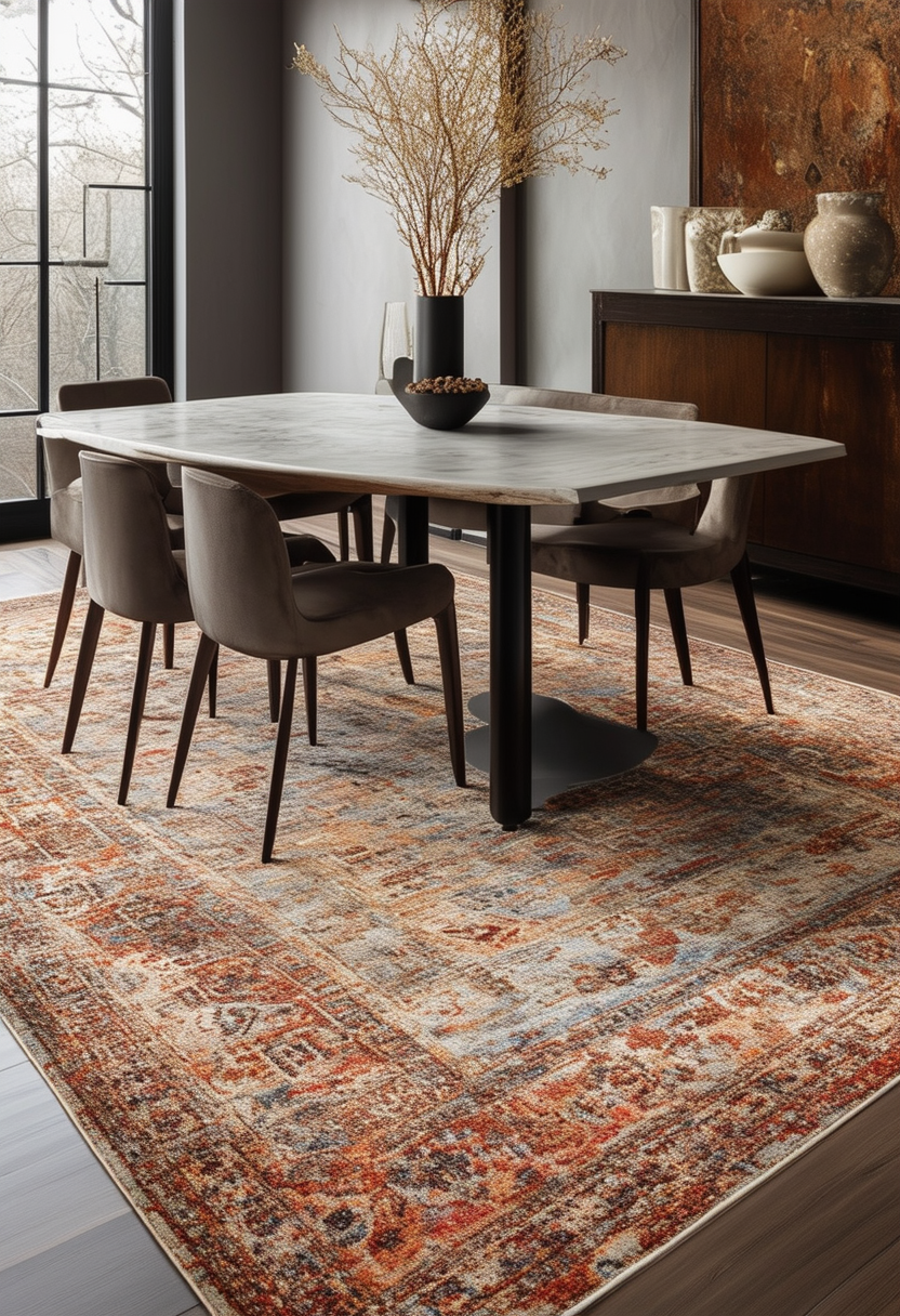 Dining Room Area Rugs: Design Tips for Modern Homes