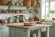 Farmhouse Kitchen Design: Balancing Rustic Aesthetics with Practical Functionality”