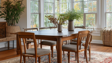 How to Match Your Dining Room Area Rug
  with Your Decor