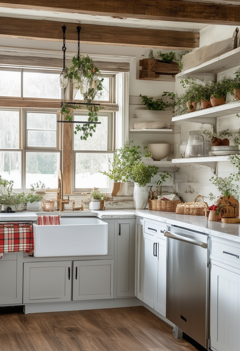 Modern Farmhouse Kitchen Design: Blending Rustic Charm with Contemporary Elegance