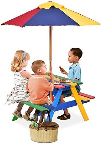 Discover Our Joy with the HONEY JOY Kids Picnic Table Set!