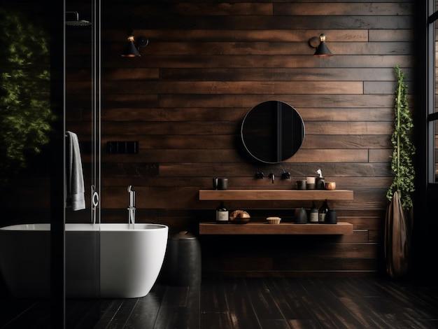 Earthy tones complement the ⁣wooden bathrooms organic aesthetics beautifully