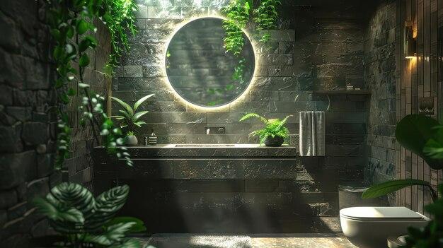 Natural elements, like plants, breathe life into your eclectic ⁢bathroom oasis