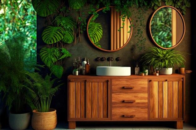 Botanical Bliss:‌ Lush plants breathe ⁣life into your bathroom ambiance