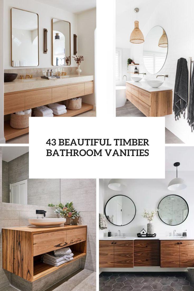 Mix textures with a wooden bathroom bench⁢ and soft ⁢linens