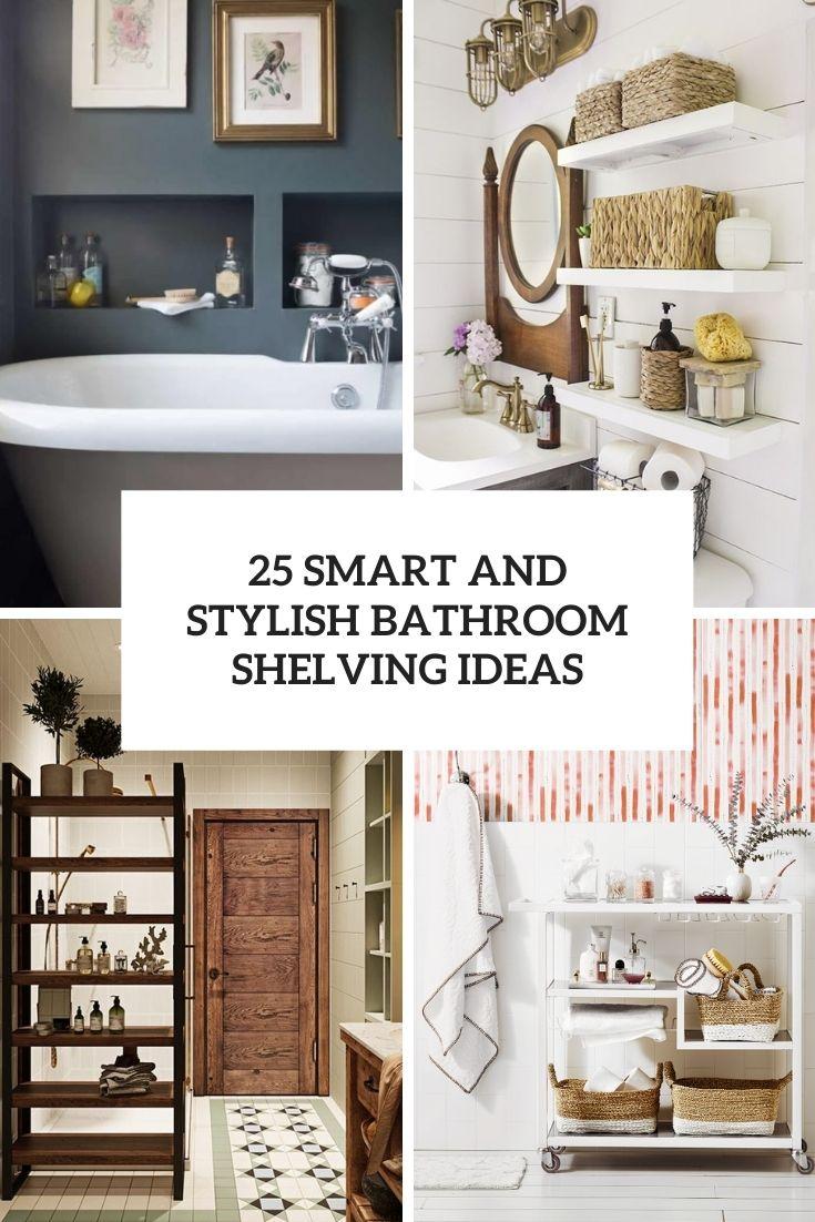 Experiment with ⁢open shelving to⁣ display eclectic decor in ⁤your ⁢bathroom