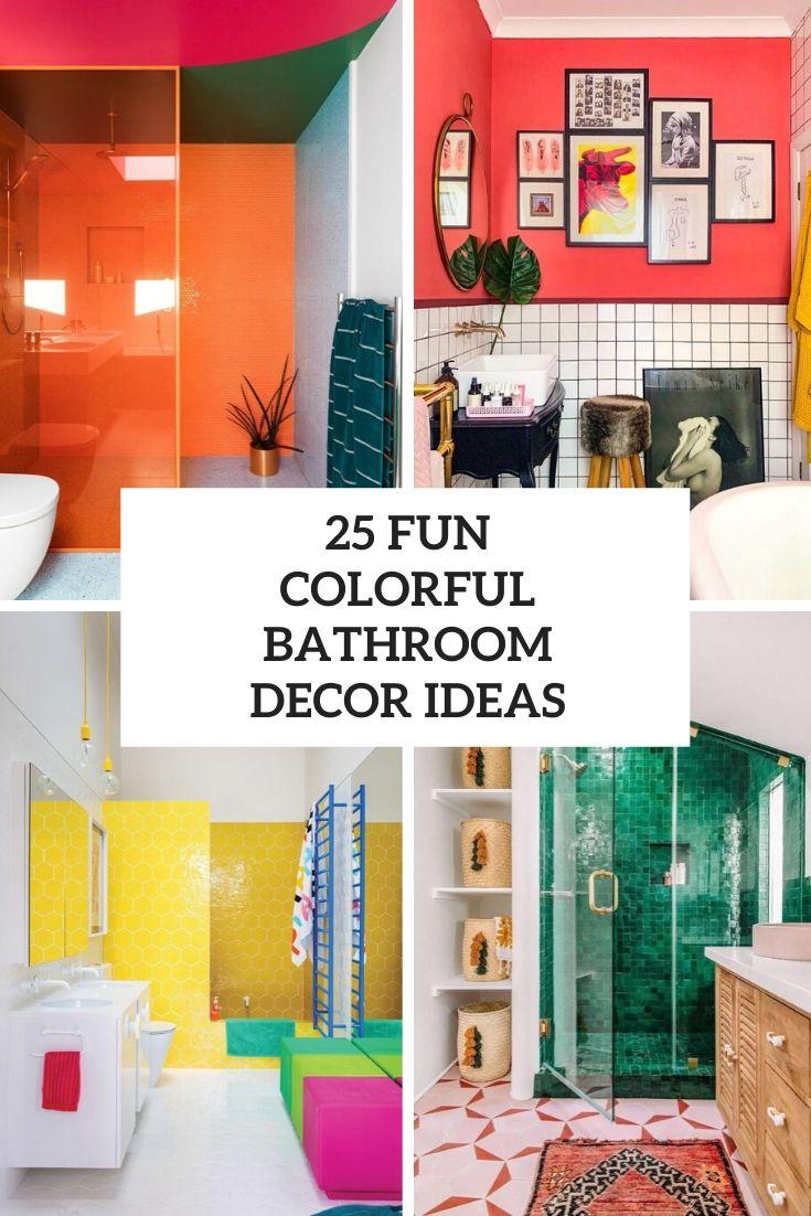 Color Pop: Add bold colors and playful accessories‌ to brighten your ⁣bathroom