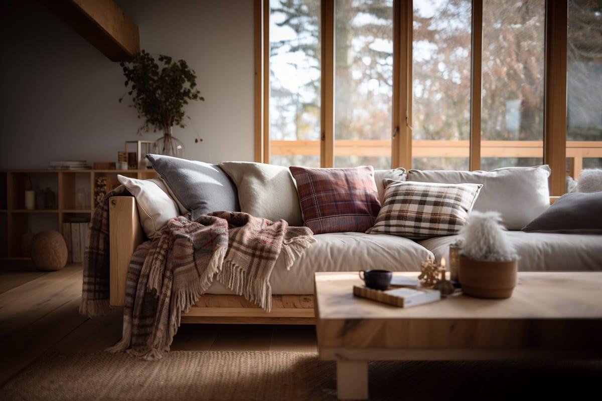 Incorporate soft textiles with wood for added coziness‍ in design