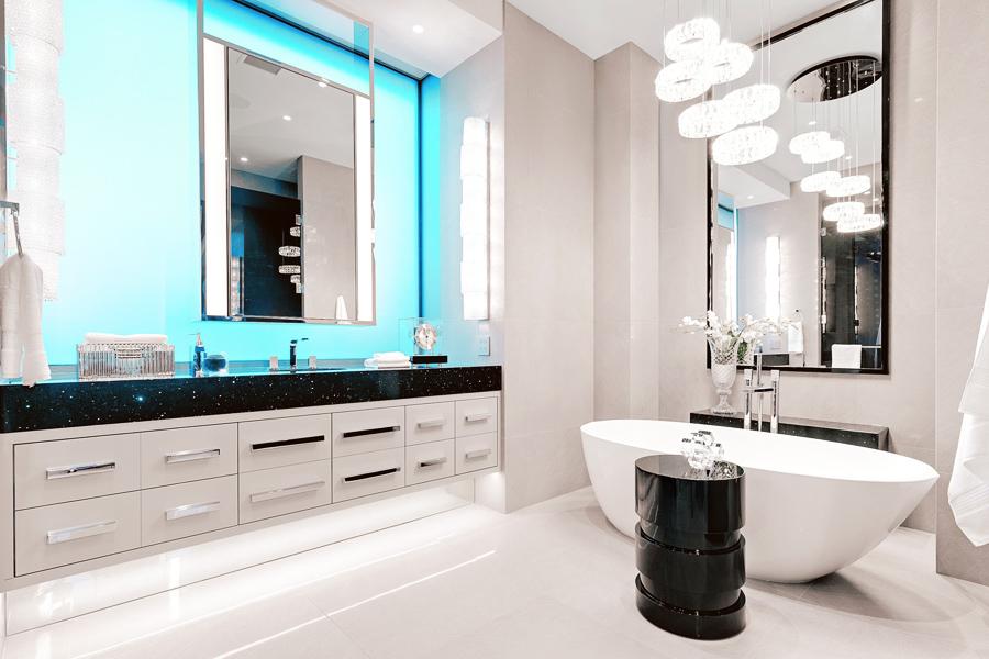 Under-cabinet⁤ lighting illuminates your modern ‍bathroom with subtle sophistication