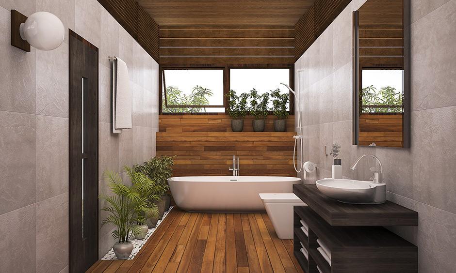 Rustic Retreat: ‍Embrace wooden accents‌ for a warm bathroom atmosphere