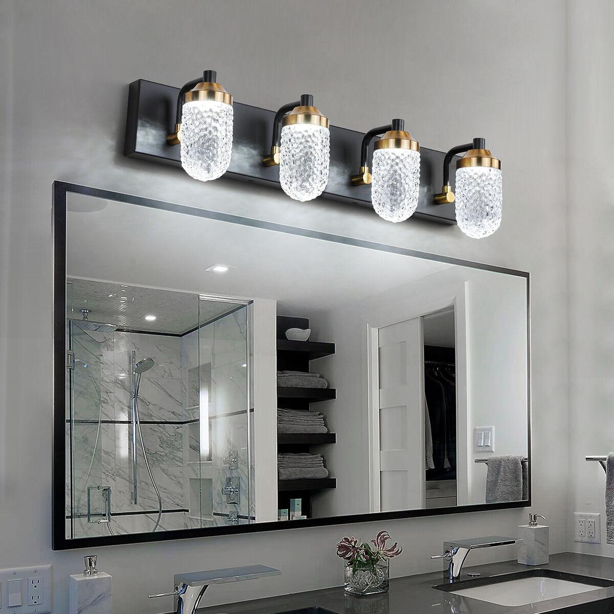 Statement-making light fixtures as focal points in modern bathrooms