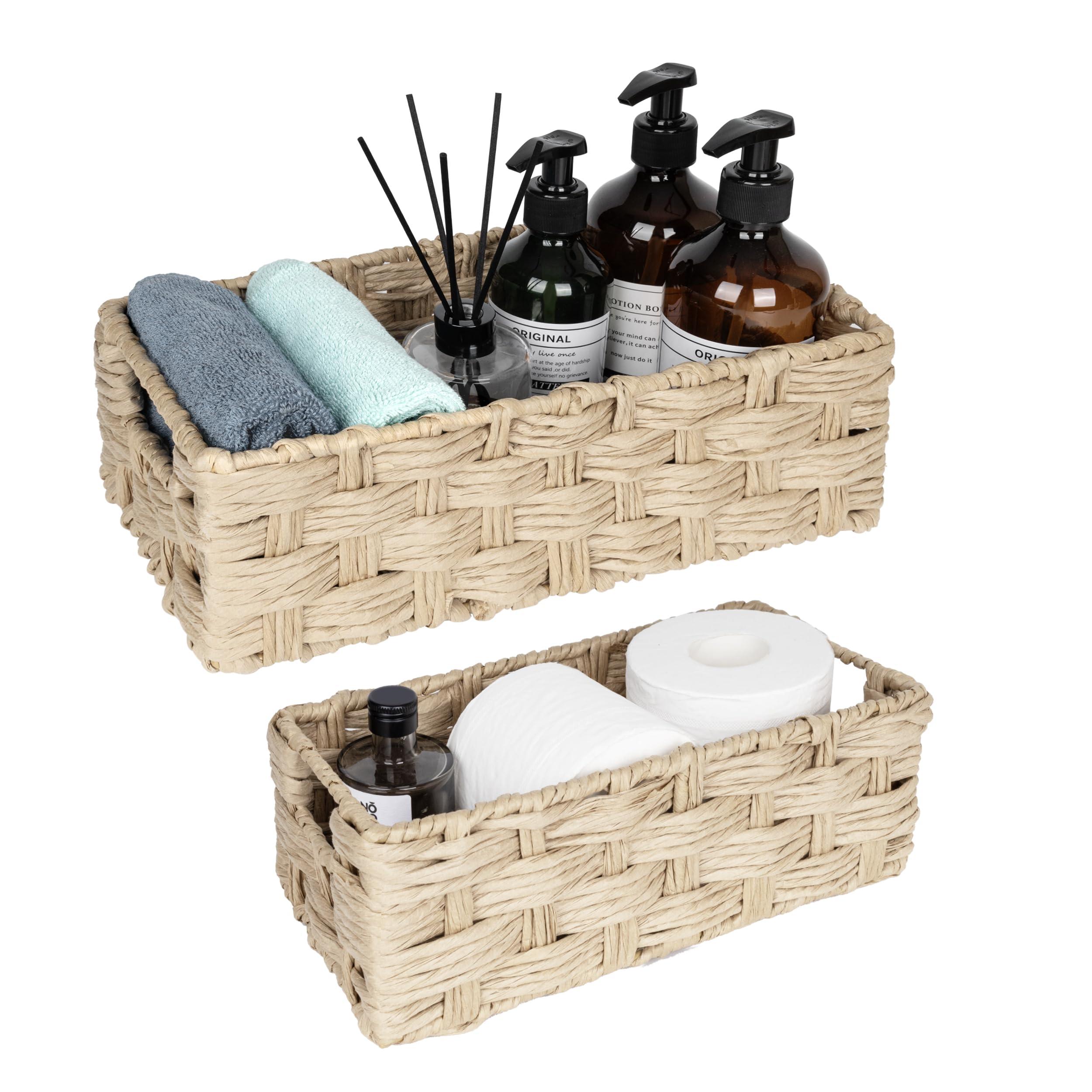 Utilize wicker ⁢baskets⁤ for storage while keeping your⁢ boho ⁣bathroom tidy