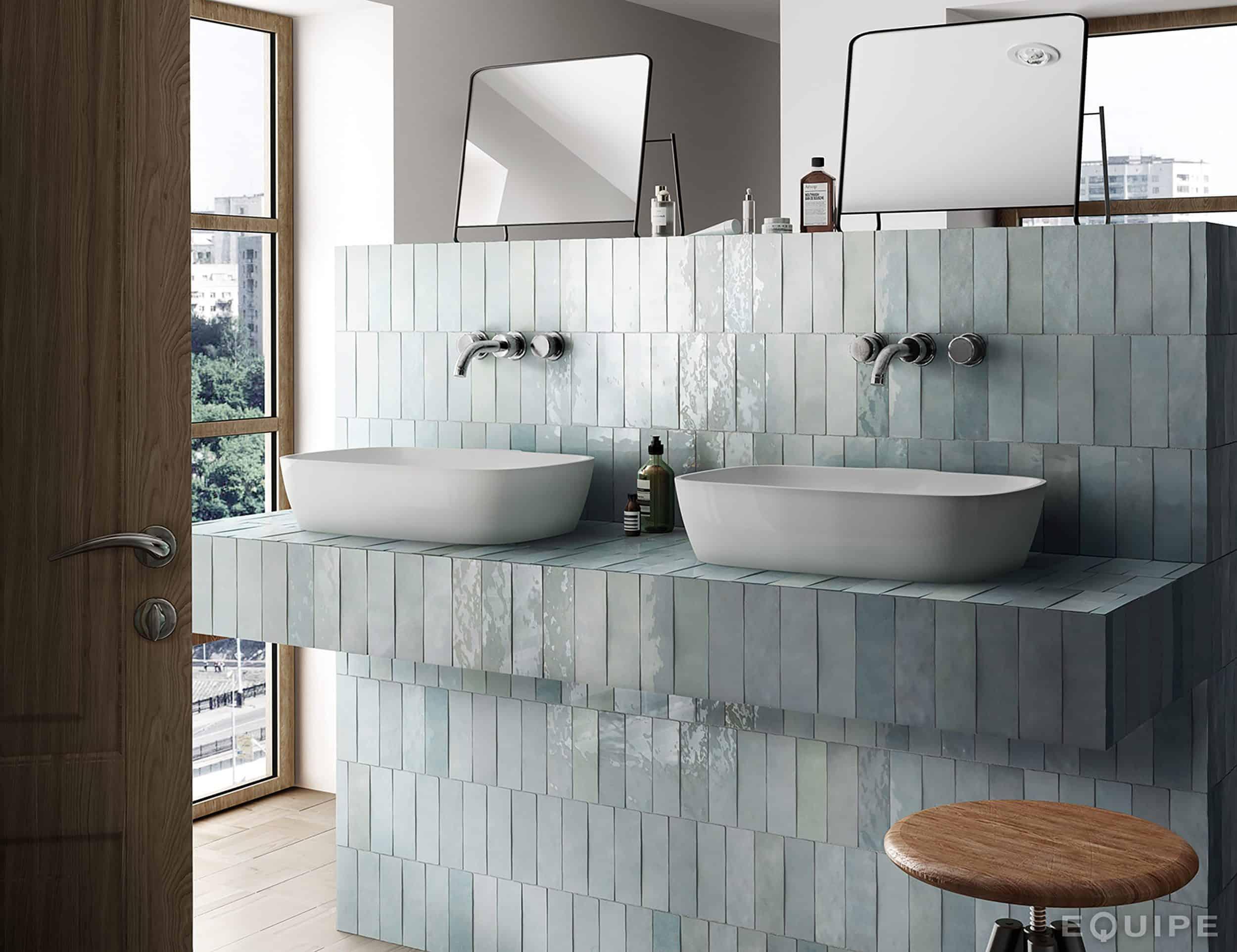 Use mismatched tiles to create stunning focal⁤ points ⁢in your eclectic bathroom