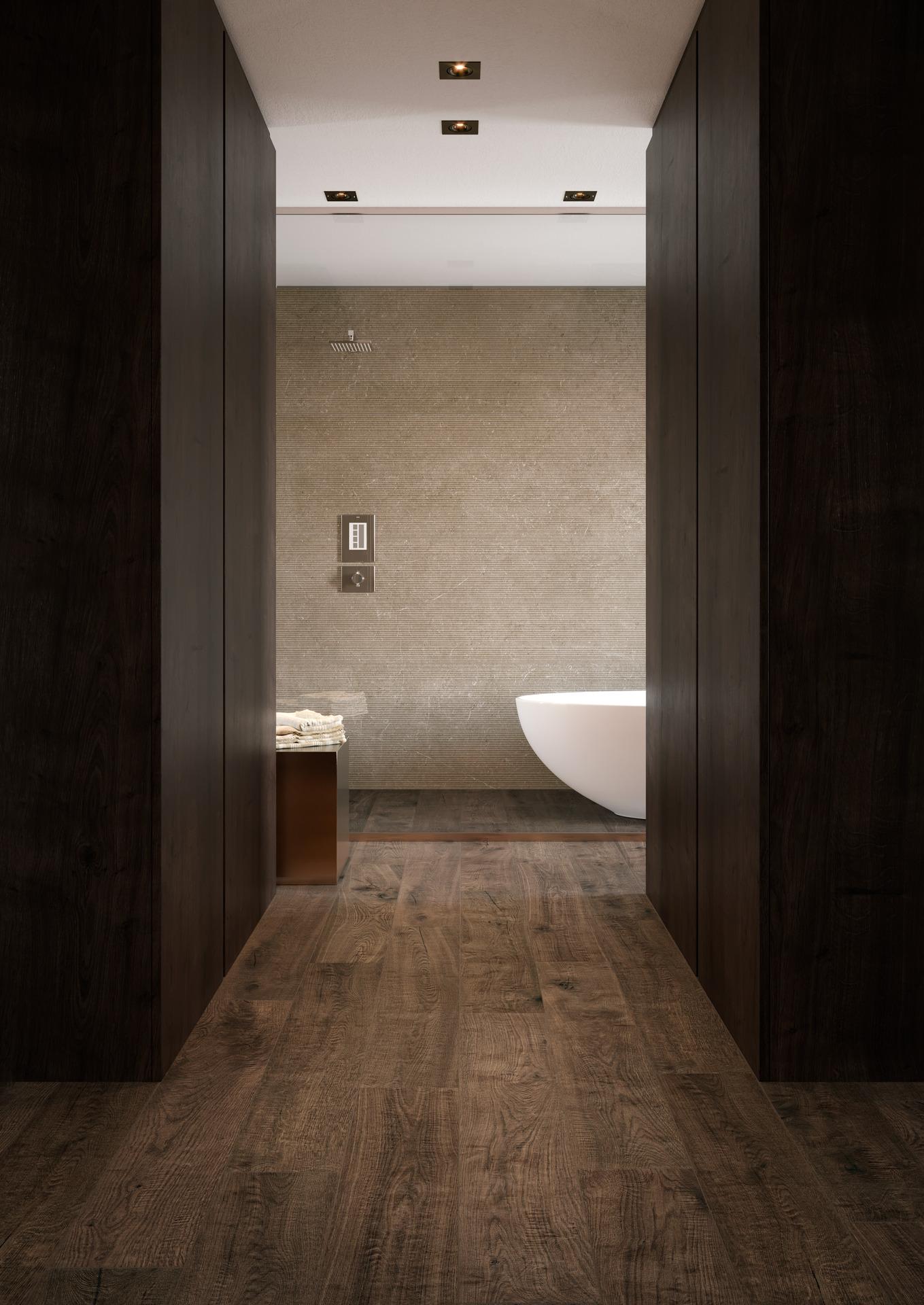 Opt ⁢for wooden ‌flooring to add warmth to your ‍bathroom