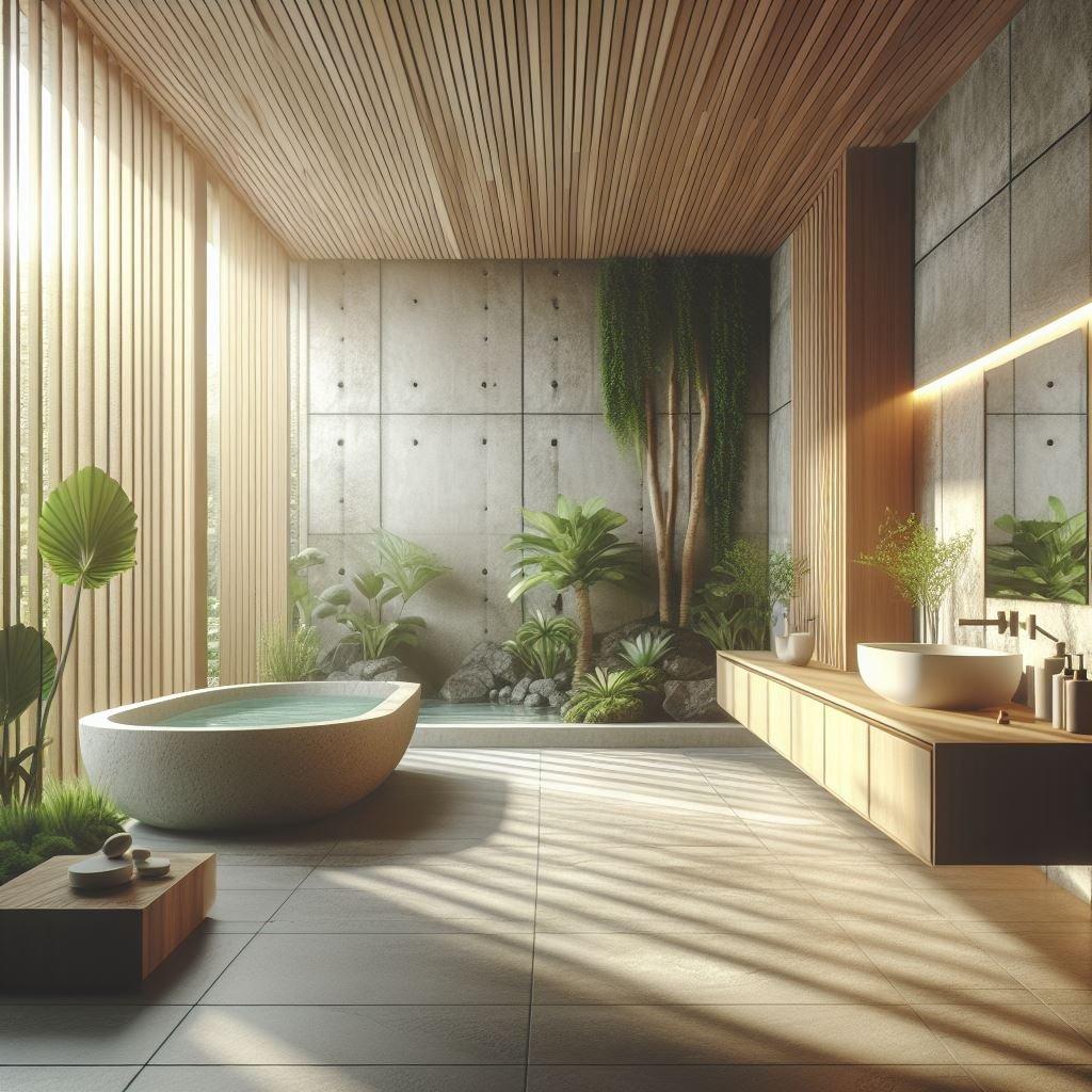 Zen-inspired bathroom creating ‍tranquility⁣ with ‌bamboo and soothing colors