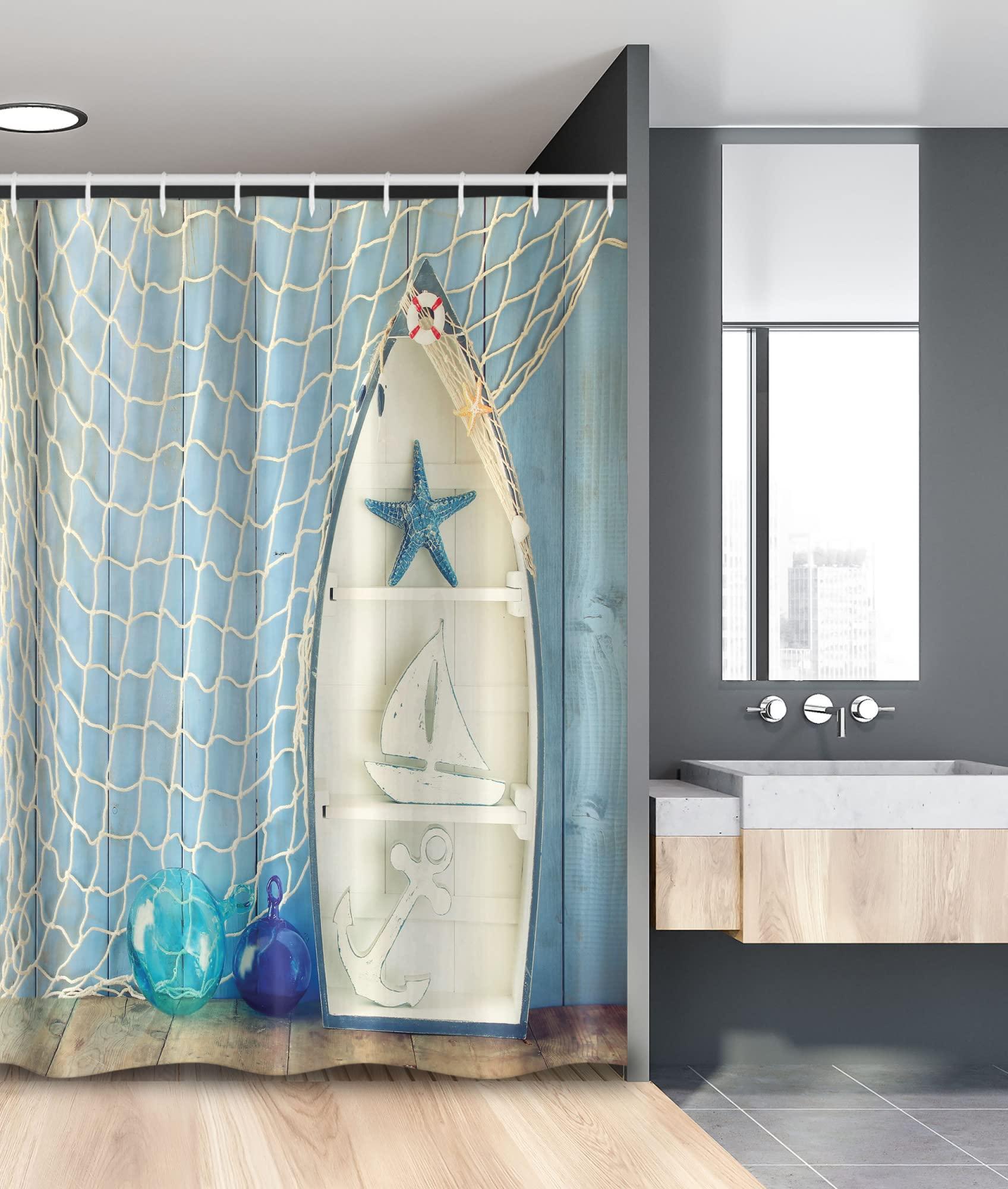 Nautical Theme: Decorate your bathroom ⁤with seashells and rope accents