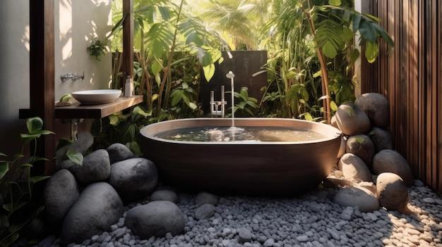 Infuse nature with a ​wooden bathroom ⁣garden ‌feature