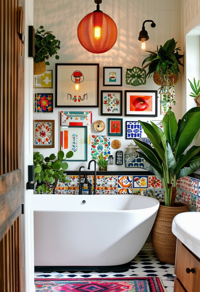 Creative Ideas for an Eclectic Bathroom Oasis