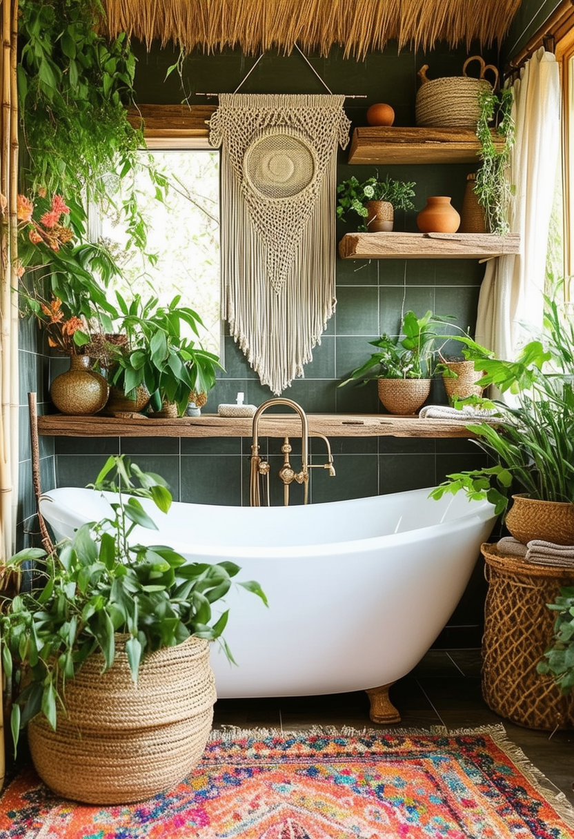 Inspiring Boho Bathroom Ideas for a Serene Retreat