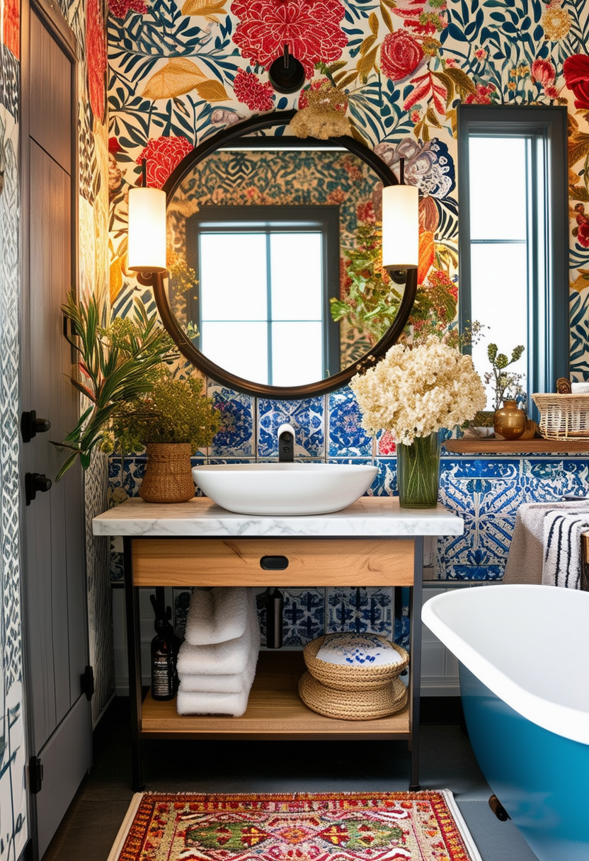 Inspiring Ideas for an Eclectic Bathroom Makeover