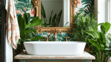 23 Unique Elements to Create Your Eclectic Bathroom Oasis