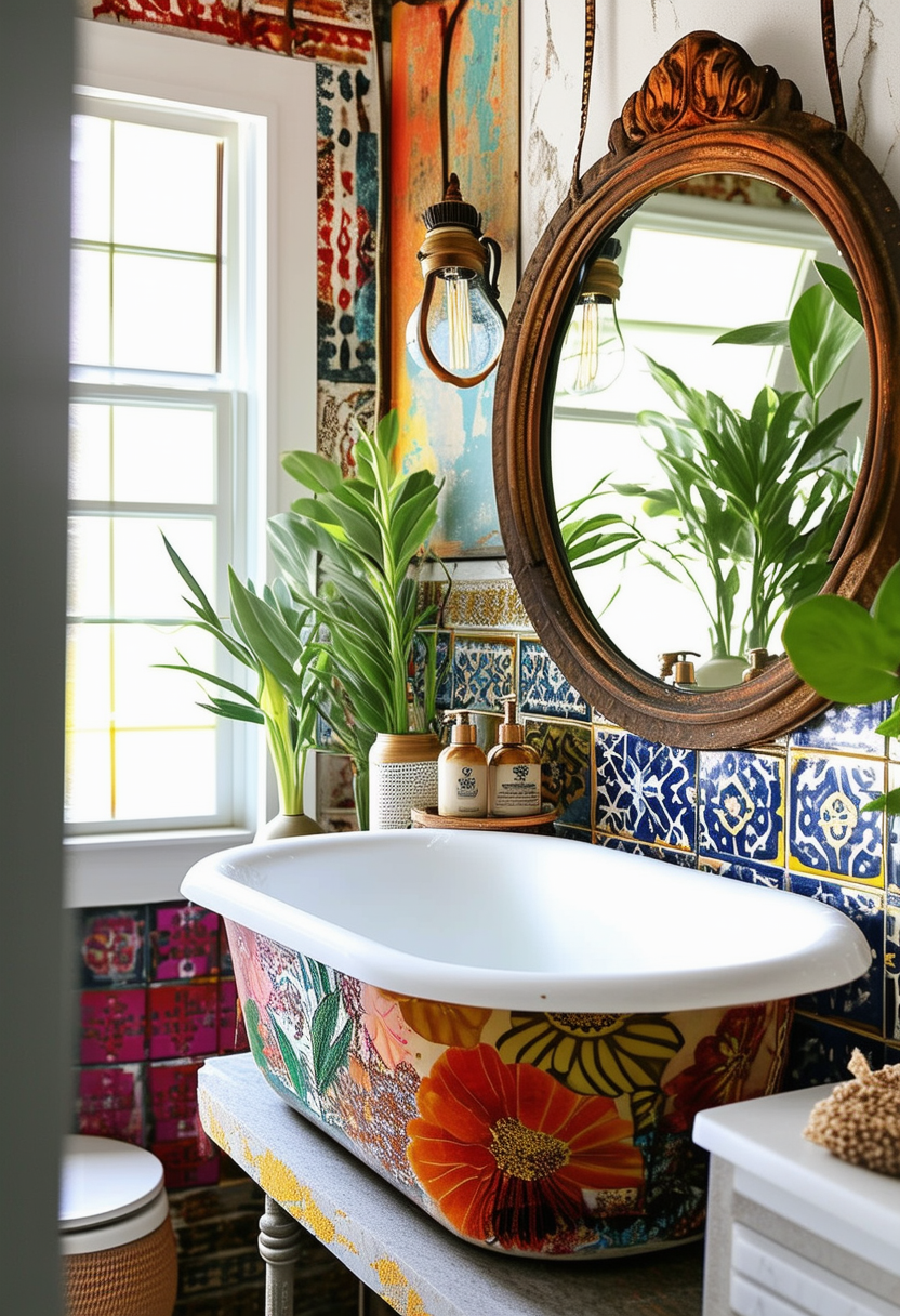 Unique Elements to Create Your Eclectic Bathroom Oasis