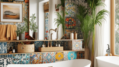23 Unique Ideas for an Eclectic Bathroom Makeover