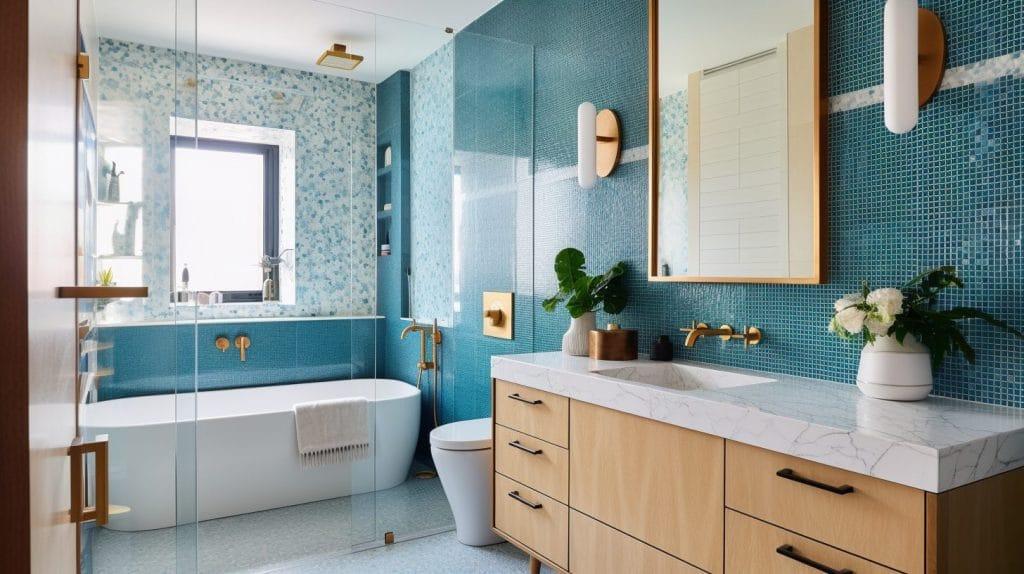 Seaside Escape: Incorporate ⁢ocean‍ hues for a refreshing bathroom feel