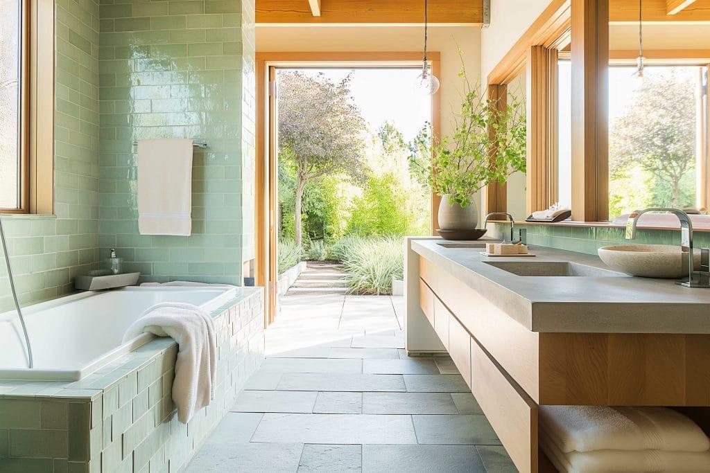 Choose a wooden shower​ floor for a spa-like wooden ‌bathroom vibe