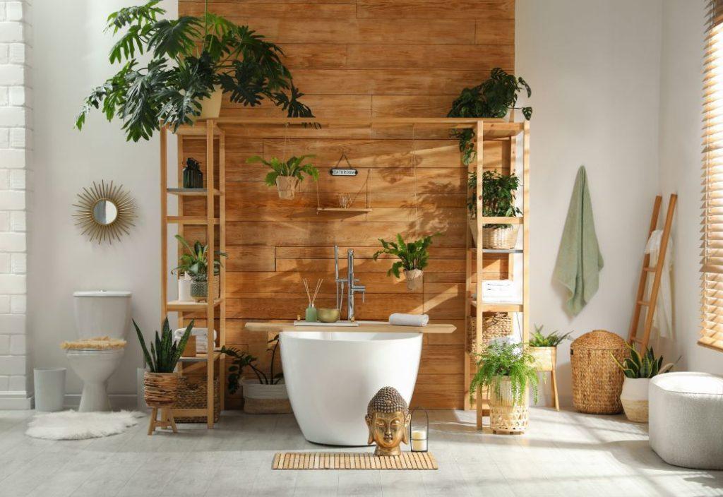 Create a zen corner ⁤with calming‌ elements in your ​eclectic bathroom sanctuary