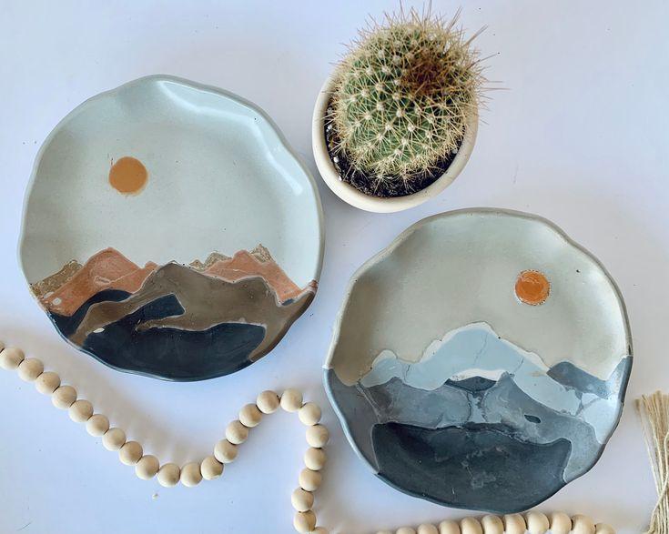 Handcrafted pottery brings a unique ​flair to your​ boho bathroom accessories