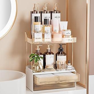 Use⁤ wooden bathroom trays to organize essentials ‍beautifully