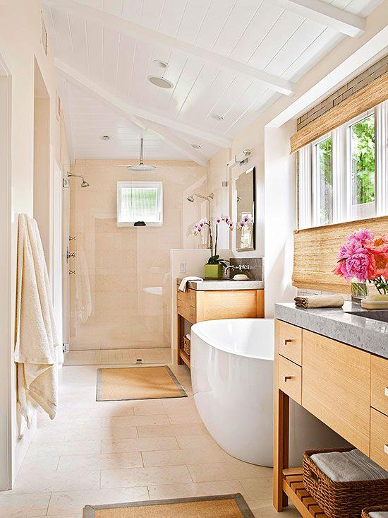 Create ⁢a wet room for a⁢ seamless modern bathroom​ layout