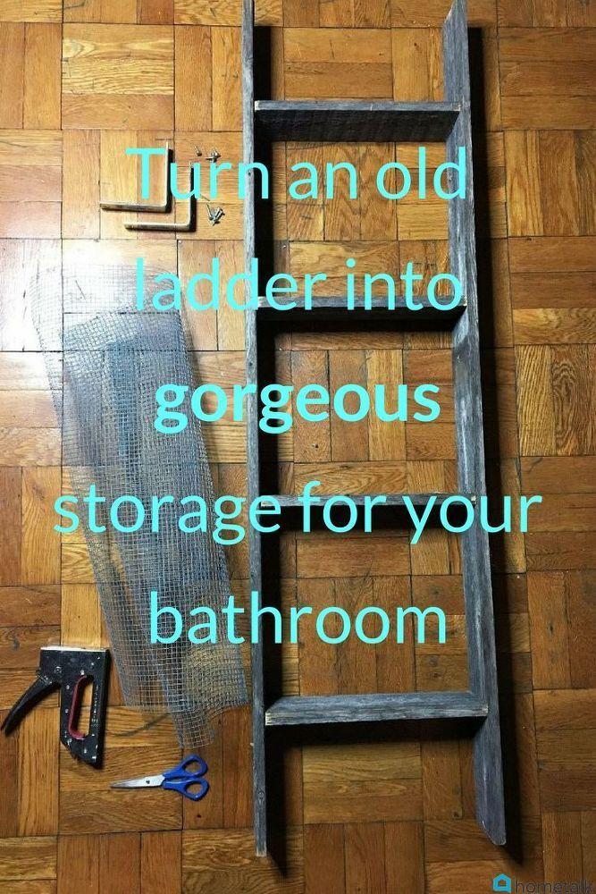 Incorporate ⁢repurposed⁤ items, like ladders, for unique storage in your eclectic bathroom